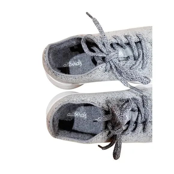 Allbirds Wool Runner Sneaker Gray Women's SIze 8 - Picture 8 of 10